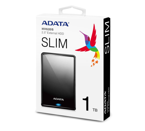 Внешний жесткий диск 1TB ADATA HV620S, USB 3.2 Gen1, черный