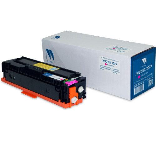 Тонер-картридж NVP NV-W2213X 207X для HP Color LaserJet M255/M282/M283, до версии fw20220729, пурпурный (2450 стр.)