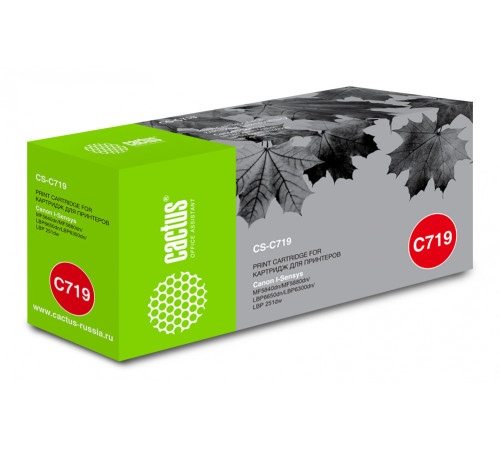 Картридж Cactus CS-C719 719 для Canon i-SENSYS MF5840 MF5880 LBP6300 6650 (2100 стр.)