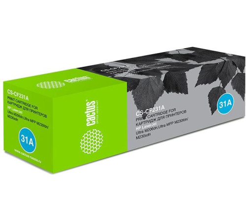 Картридж лазерный Cactus CS-CF231A CF231A для HP LJ M206dn/Ultra MFP M230fdn/M230s (5000 стр.)