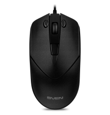 Мышь проводная SVEN RX-100, 6 кнопок, 1000-400 dpi, черный