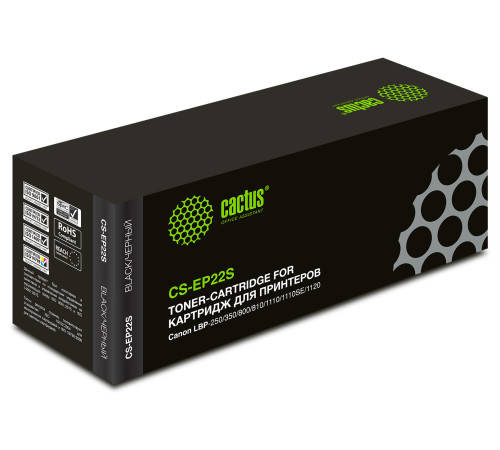 Картридж Cactus CS-EP22S EP-22 для Canon LBP-250/350/800/810/1110/1110SE (2500 стр.)