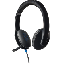 Гарнитура проводная Logitech H540, USB, черный