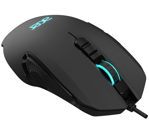 Мышь проводная игровая ACER OMW160, USB, 6400 dpi, RGB, 8 кнопок, черный