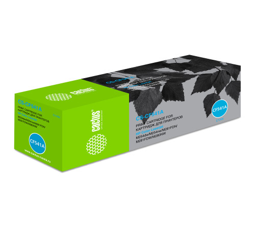 Картридж Cactus CS-CF541A CF541A для HP LJ M254dw/M280nw/M281fdn, голубой (1400 стр.)