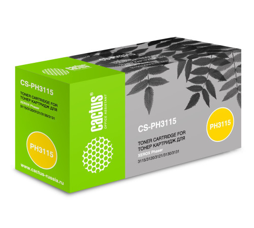 Картридж лазерный Cactus CS-PH3115 109R00725 для Xerox Phaser 3115/3120/3121/3130/3131 (3000 стр.)