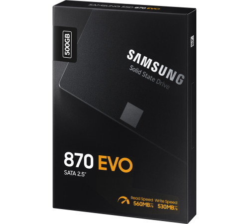 Твердотельный накопитель Samsung 870 EVO, 500GB, 2.5"