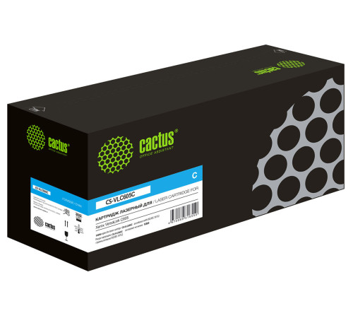 Картридж лазерный Cactus CS-VLC605C 106R03936 для Xerox VersaLink C605, голубой (16800 стр.)