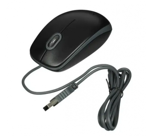 Мышь проводная Logitech M110 SILENT, USB, черный