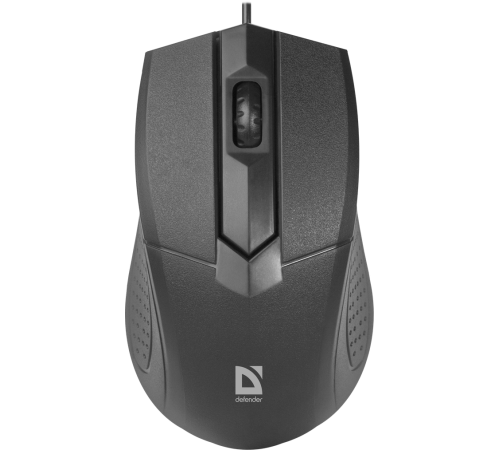 Мышь проводная Defender Optimum MB-270, 3 кнопки, 1000 dpi, черный