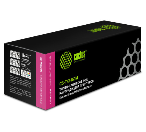Картридж лазерный Cactus CS-TK5150M TK-5150M для Kyocera Ecosys M6035cidn/P6035cdn/M6535cidn, пурпурный (10000 стр.)