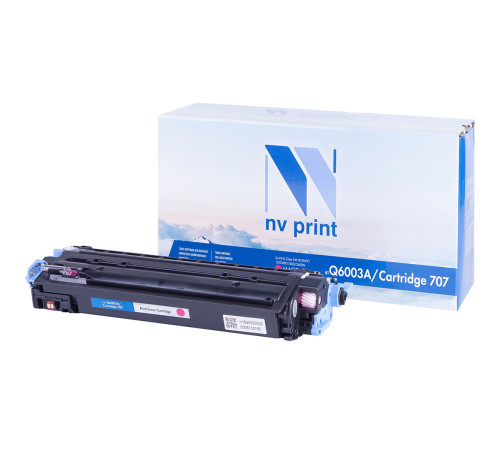 Тонер-картридж NVP NV-Q6003A/NV-707 для HP/Canon Color LaserJet 1600/ 2600n/ 2605/ 2605dn/ 2605dtn/ LBP 5000 i-Sensys Laser Shot/ 5103, пурпурный (2000 стр.)