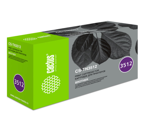 Картридж Cactus CS-TN3512 TN-3512 для Brother DCP L6600dw/HL L6250dn/L6300dw/L6300dwt/L6400dw/L6400dwt/MFC L6800dw/L6800dwt/L6900dw/L6900dwt (12000 стр.)