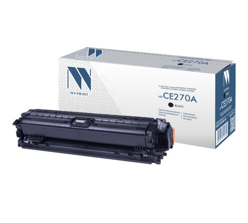 Тонер-картридж NVP NV-CE270A для HP Color LaserJet CP5525dn/ CP5525n/ CP5525xh/ M750dn/ M750n/ M750xh, черный (13500 стр.)