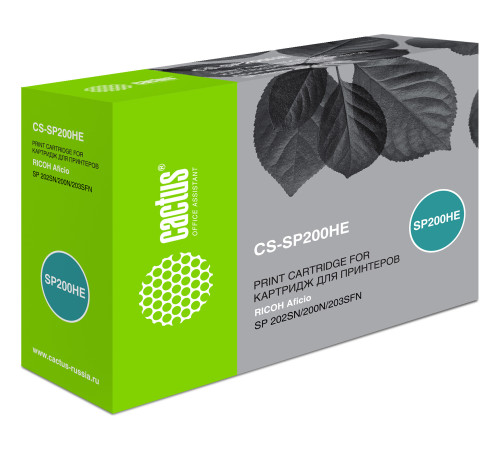 Картридж Cactus CS-SP200HE 407262 для Ricoh SP 202SN/200N/203SFN (2600 стр.)