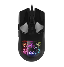 Мышь проводная игровая SVEN RX-G800, 6 кнопок, 200-7200 dpi, RGB, черный