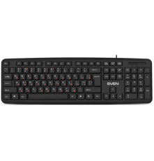 Клавиатура проводная SVEN KB-S230, 104 клавиши, 2м, черный