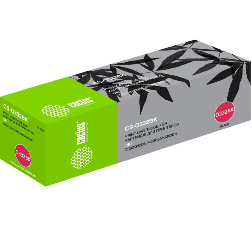 Картридж Cactus 46508736 CS-O332BK 46508736 для Oki C332/MC363 (3500 стр.)