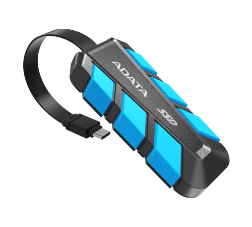 Внешний накопитель SSD 500GB ADATA SC740 SC740-500G-CBU, USB 3.1,черный/синий