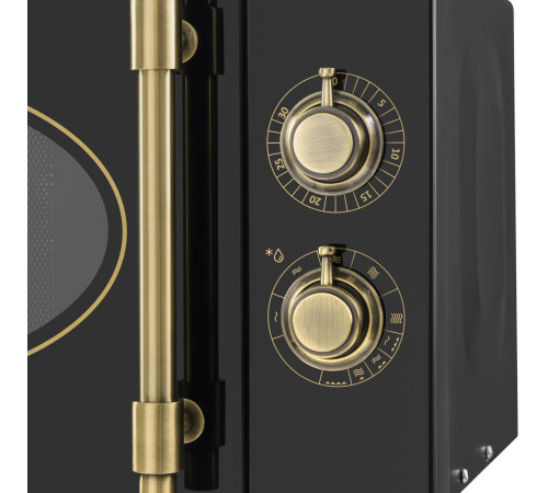 Микроволновая печь MAUNFELD JFSMO.20.5.GRBG, черный/золотой