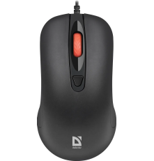 Мышь проводная Defender Omega MB-522, 4 кнопки, 500-1600 dpi, 1.8 м, черный