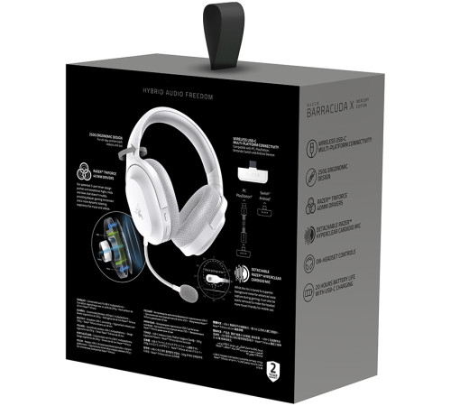 Гарнитура беспроводная Razer Barracuda X 2022, белый