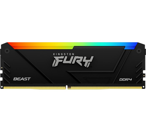 Модуль оперативной памяти Kingston 32GB FURY Beast Black RGB XMP DDR4 3600MHz DIMM kit 2x16Gb, CL18, 288-pin  1.35V
