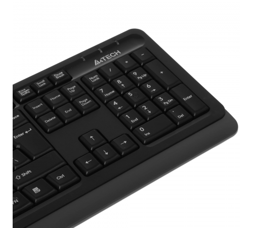 Клавиатура проводная A4Tech Fstyler FKS10, USB, черный/серый