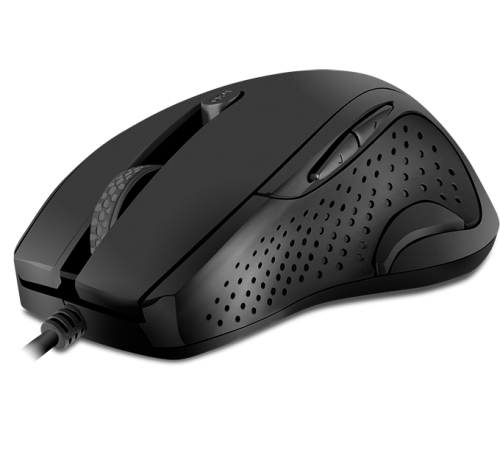 Мышь проводная SVEN RX-113, 6 кнопок, 800-2000 dpi, Soft Touch, 1.5 м, USB, чёрный