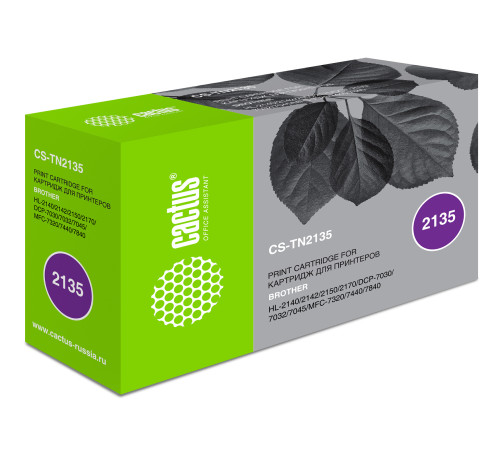 Картридж лазерный Cactus CS-TN2135 TN-2135 для Brother DCP-7030/7030R/7032/7032R (1500 стр.)