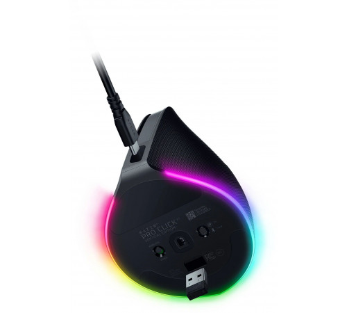 Мышь беспроводная игровая Razer Pro Click V2 - Vertical Ed., черный