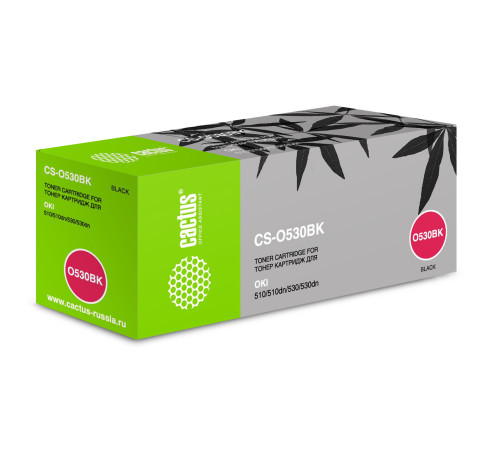 Картридж Cactus CS-O530BK 44469810 для Oki C530, черный (5000 стр.)