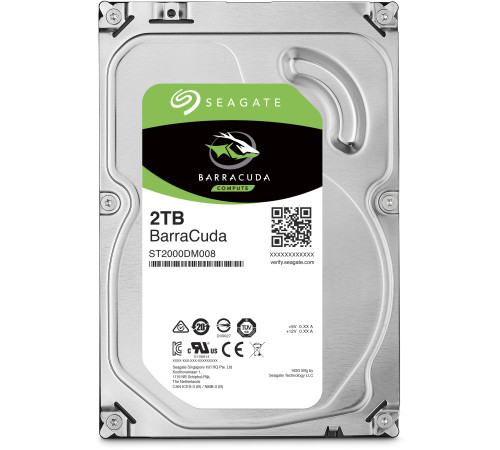 Жесткий диск 2TB Seagate BarraCuda ST2000DM008