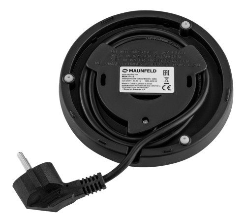 Чайник MAUNFELD MGK1711S, серебристый/черный