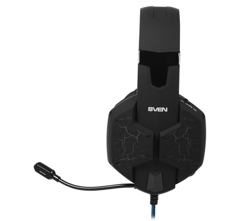Гарнитура проводная SVEN AP-U980MV, USB, LED, 7.1, черный/синий