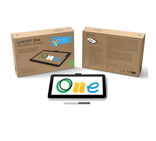Интерактивный дисплей Wacom One 13 touch, черный