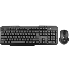 Комплект (клавиатура + мышь) беспроводной Defender Jakarta C-805 RU, полноразмерный, черный
