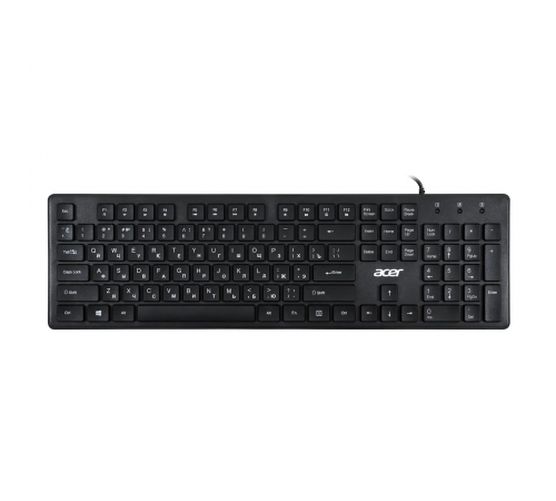 Клавиатура проводная Acer OKW020, USB, slim, черный
