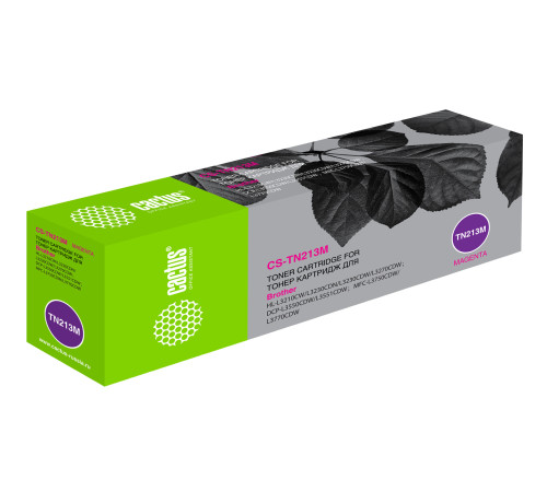 Картридж лазерный Cactus CS-TN213M TN-213M для Brother HL 3230/DCP3550/MFC3770, пурпурный (1300 стр.)