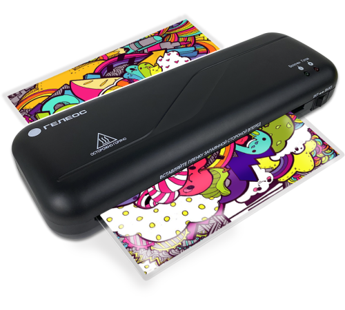 Ламинатор ГЕЛЕОС ЛМ A4 Старт, черный