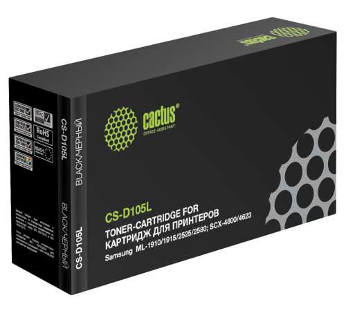 Картридж Cactus CS-D105L MLT-D105L для Samsung ML-1910/1915/2525/2580/SCX-4600 (2500 стр.)