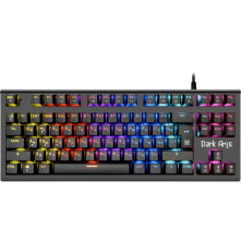 Клавиатура проводная игровая Defender Dark Arts GK-375 RU, механическая, подсветка, Rainbow, 87 клавиш, черный