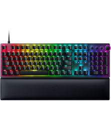 Клавиатура проводная игровая Razer Huntsman V2 (Purple Switch), Russian, черный