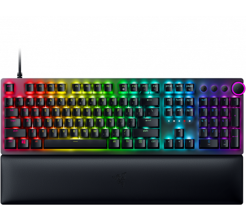 Клавиатура проводная игровая Razer Huntsman V2 (Purple Switch), Russian, черный