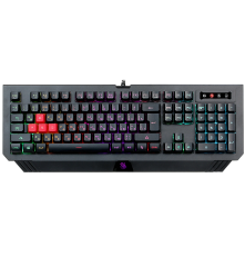 Клавиатура проводная игровая A4Tech B120N, мультимедийная, USB, LED, 1.8 м, черный