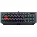 Клавиатура проводная игровая A4Tech B120N, мультимедийная, USB, LED, 1.8 м, черный