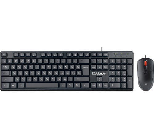 Комплект (клавиатура + мышь) проводной Defender Line C-511 RU, черный