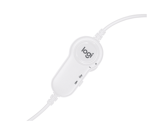 Гарнитура проводная Logitech H150 Stereo Coconut, белый