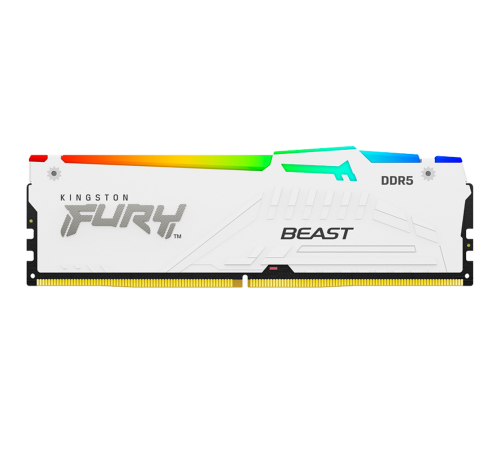 Модуль оперативной памяти Kingston 16GB FURY Beast White RGB EXPO DDR5 6800Mhz PC5-54400 CL34 DIMM