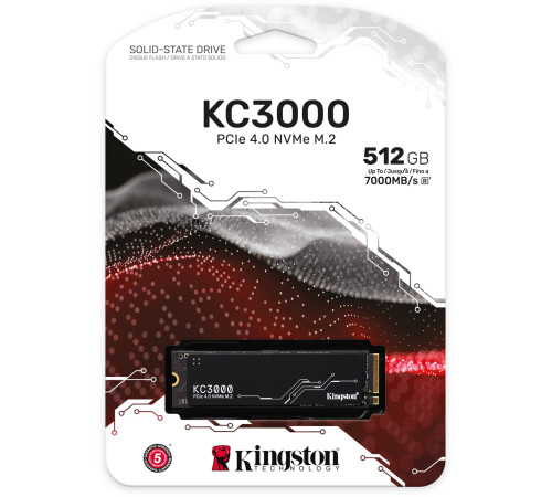 Твердотельный накопитель Kingston KC3000, 512GB, M.2(22x80mm)